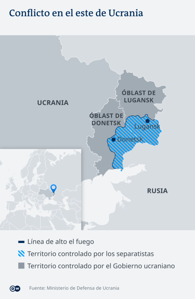 Mapa conflicto ucrania